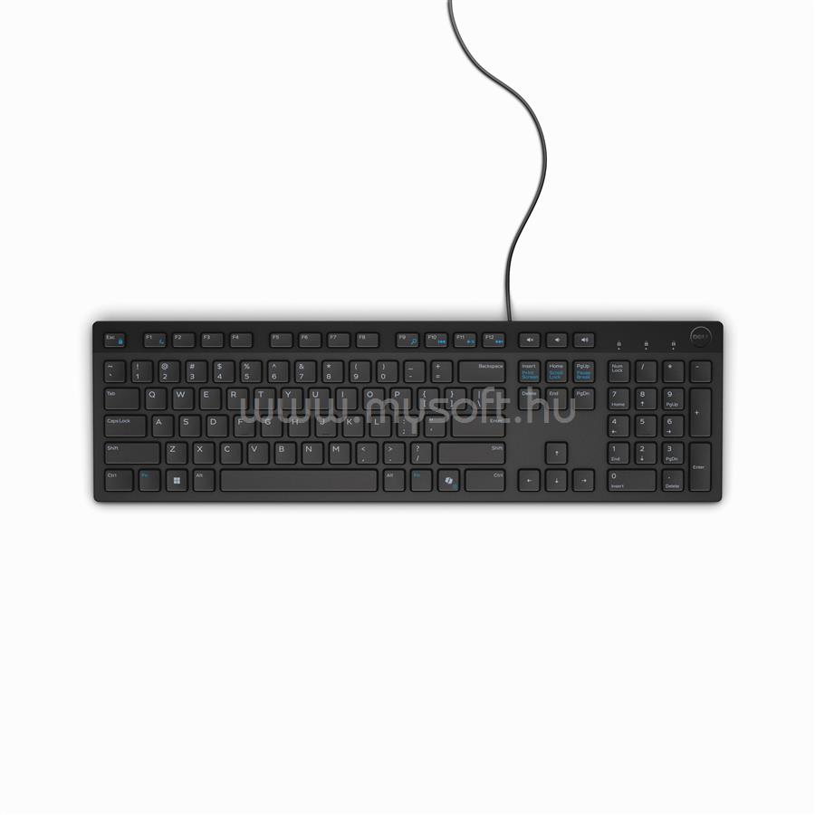 DELL Wired Keyboard - KB216 vezetékes billentyűzet (angol)