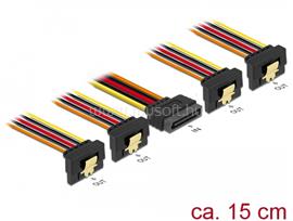 DELOCK 15 pin-es SATA kábel bemeneti zár funkcióval > 15 pin-es SATA tápcsatlakozó DL60166 small