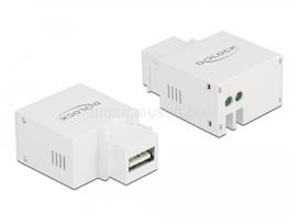 DELOCK 2,1 A-s, fehér, A-típusú USB töltő portos Keystone modul DL87791 small