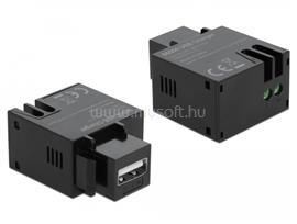 DELOCK 2,1 A-s, fekete, A-típusú USB töltő portos Keystone modul DL86506 small