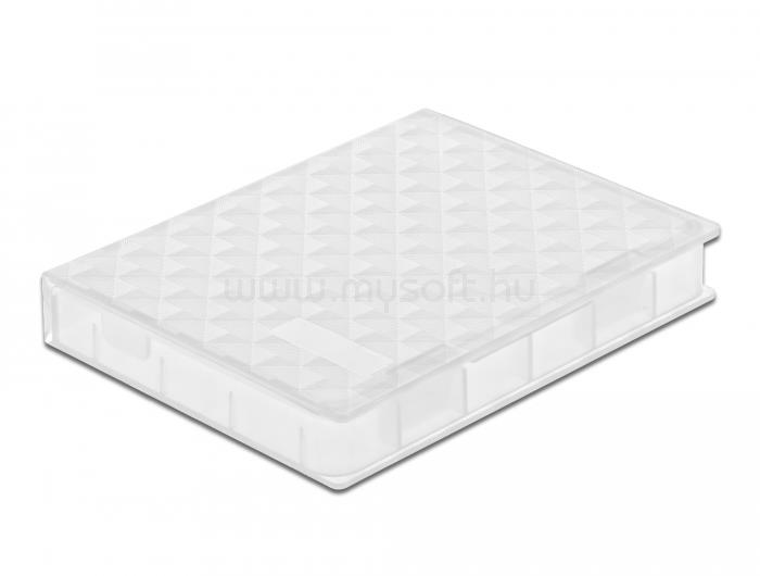 DELOCK 2.5  HDD / SSD átlátszó védő doboz