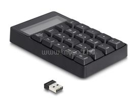 DELOCK 2 az 1-ben vezeték nélküli numerikuis billentyűzet számológép funkcióval (fekete) DL12113 small