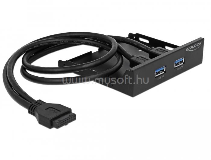 DELOCK 3.5  elülső panel > 2 x USB 3.0