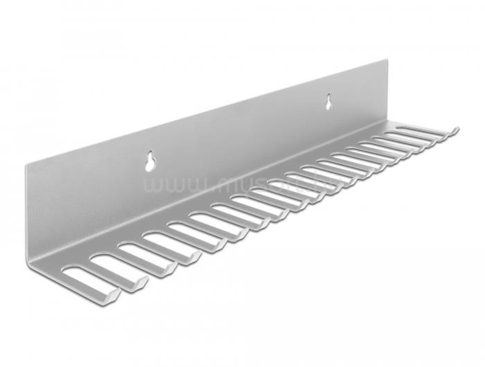 DELOCK 318 x 65 mm falra rögzíthető szürke kábelrendező