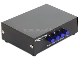 DELOCK 4 portos manuális, kétirányú audio / video kapcsoló DL87637 small
