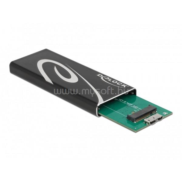 DELOCK 42007 SuperSpeed USB3.2 Micro-B - M.2 SSD külső ház