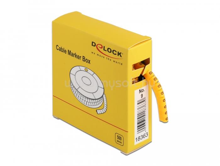 DELOCK 500 db. sárga kábeljelző doboz No. 9