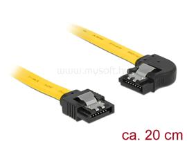 DELOCK 6 Gb/s sebességet biztosító SATA-kábel egyenes csatlakozódugóval > balra néző SATA-csatlakozó DL83958 small