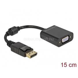 DELOCK 61006 DisplayPort 1.2 apa - VGA anya passzív fekete adapter DL61006 small