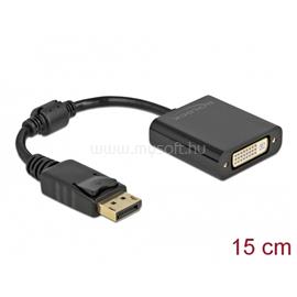 DELOCK 61008 DisplayPort 1.1 apa - DVI anya passzív fekete adapter DL61008 small