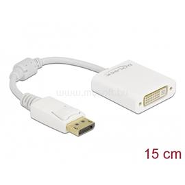 DELOCK 61010 DisplayPort 1.1 apa - DVI anya passzív fehér adapter DL61010 small