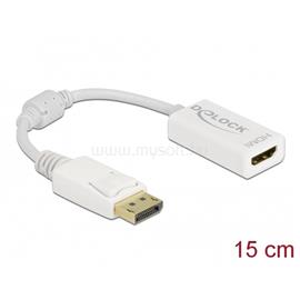DELOCK 61015 DisplayPort 1.1 apa - HDMI anya passzív fehér adapter DL61015 small