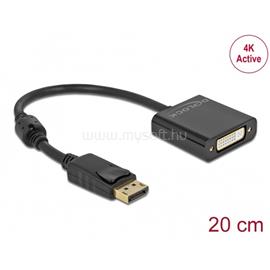 DELOCK 63482 DisplayPort 1.2 apa - DVI 4K anya aktív fekete adapter DL63482 small