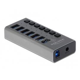 DELOCK 63669 SuperSpeed 7 portos kapcsolós USB 3.0 HUB DL63669 small
