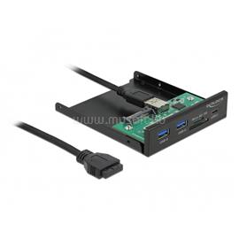 DELOCK 64058 1xUSB-C 3.2/2xUSB-A + SD/MicroSD 3,5" beépíthető kártyaolvasó DL64058 small