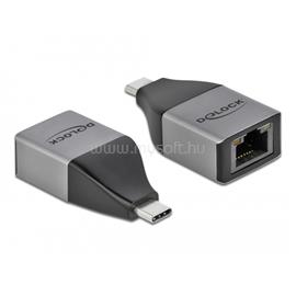 DELOCK 64118 USB Type-C apa > Gigabit LAN anya kompakt adapter DL64118 small