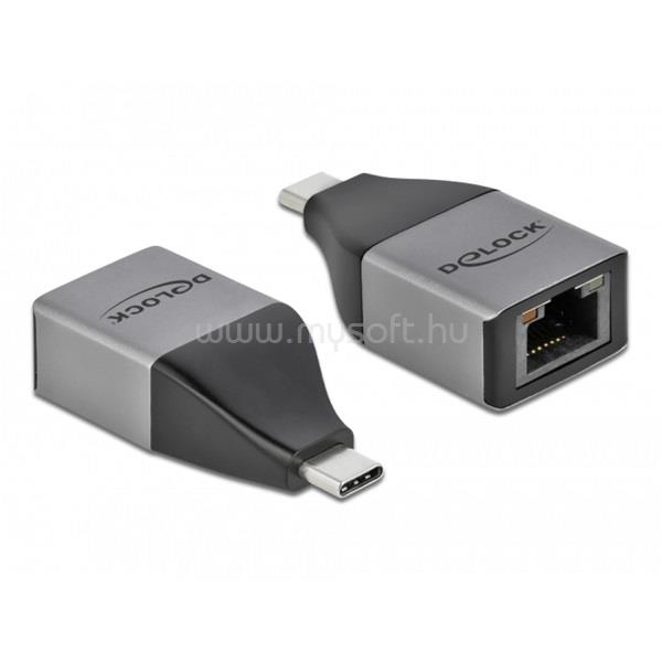 DELOCK 64118 USB Type-C apa > Gigabit LAN anya kompakt adapter