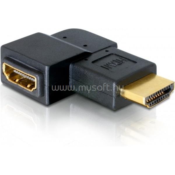 DELOCK 65076 HDMI M/F adapter, átalakító 90°jobb fekete