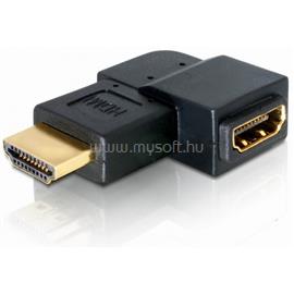 DELOCK 65077 HDMI M/F adapter, átalakító 90° bal fekete DL65077 small
