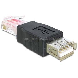 DELOCK 65234 USB-A anya > RJ45 apa fekete adapter DL65234 small