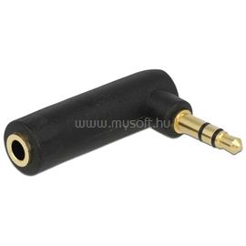 DELOCK 65364 3 pólusú Jack 3,5mm apa - anya hajlított hosszabbító adapter DL65364 small