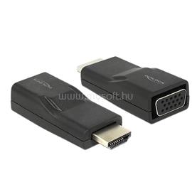 DELOCK 65655  HDMI dugó > VGA hüvely fekete adapter DL65655 small