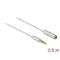 DELOCK 66072 4tűs 3,5mm Jack apa > anya 50cm fehér hosszabbító kábel DL66072 small