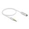 DELOCK 66072 4tűs 3,5mm Jack apa > anya 50cm fehér hosszabbító kábel DL66072 small