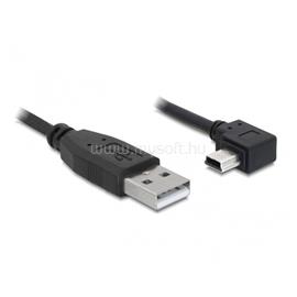 DELOCK 82682 USB 2.0-A apa - USB mini-B 5 tűs hajlított apa átalakító 2 m kábel DL82682 small