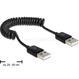 DELOCK 83239 USB 2.0-A apa / apa tekercselt kábel DL83239 small
