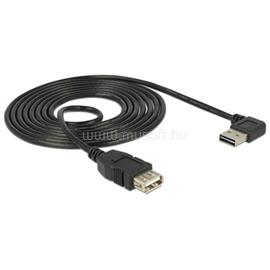 DELOCK 83553 USB2.0-A jobbra/balra 90°-s dugó + USB2.0-A aljzat csatlakozók kábel - 3m DL83553 small