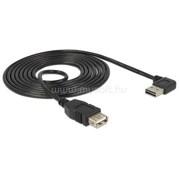 DELOCK 83553 USB2.0-A jobbra/balra 90°-s dugó + USB2.0-A aljzat csatlakozók kábel - 3m