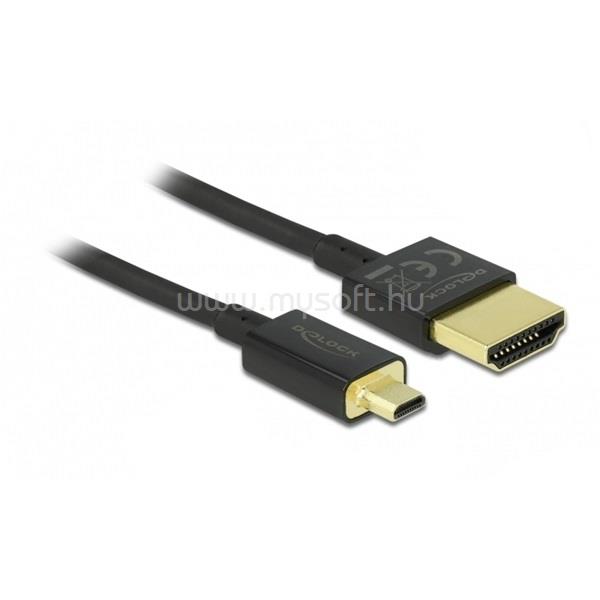DELOCK 84781 High Speed 3D HDMI Ethernet - HDMI-A apa > HDMI Micro-D apa 1m kábel