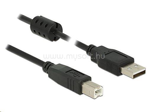 DELOCK 84896 USB 2.0 A > USB 2.0 B kábel, 1,5 m (fekete)