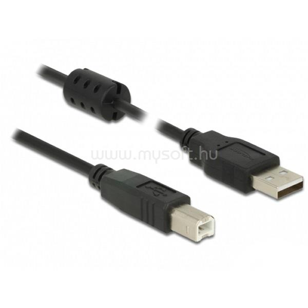DELOCK 84898 USB 2.0-A > USB-B apa/apa 3m fekete kábel