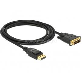 DELOCK 85313 Displayport 1.2 apa > DVI 24+1 apa passzív 2m fekete kábel DL85313 small