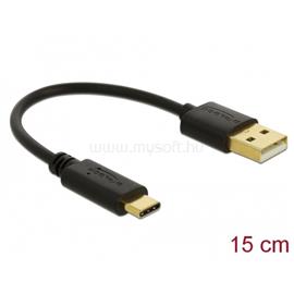 DELOCK 85354 15cm 3A USB-A - USB-C töltőkábel DL85354 small