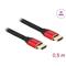 DELOCK 85772 50cm Ultra nagy sebességű HDMI 48Gbps 8K 60Hz piros kábel DL85772 small