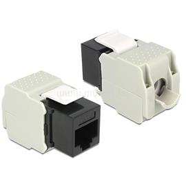 DELOCK 86340 RJ45 anya > LSA Cat.6 UTP fekete Keystone modul adapter DL86340 small