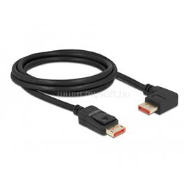 DELOCK 87063 2m DisplayPort 8K 60Hz apa egyenes - apa 90°-ban jobbra hajlított kábel DL87063 small