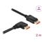 DELOCK 87063 2m DisplayPort 8K 60Hz apa egyenes - apa 90°-ban jobbra hajlított kábel DL87063 small