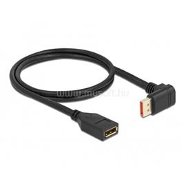 DELOCK 87087 1m DisplayPort 8K 60Hz anya egyenes - apa 90°-ban lefelé hajlított kábel DL87087 small