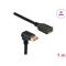 DELOCK 87087 1m DisplayPort 8K 60Hz anya egyenes - apa 90°-ban lefelé hajlított kábel DL87087 small