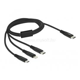 DELOCK 87149 1m 3 az 1-ben USB-C - Lightning/MicroUSB/USB-C töltő kábel DL87149 small