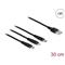 DELOCK 87152 30cm 3 az 1-ben USB-A - Lightning/MicroUSB/USB-C töltő kábel DL87152 small