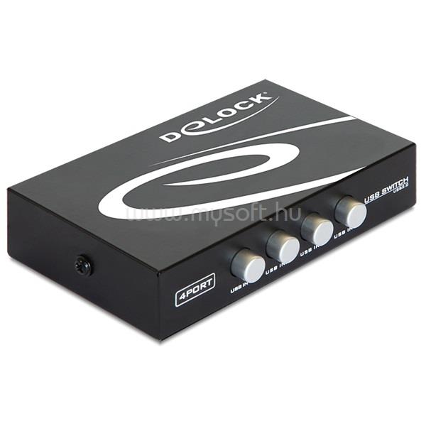 DELOCK 87634 4 portos manuális USB 2.0 kapcsoló