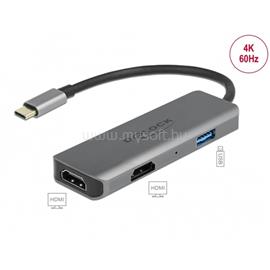 DELOCK 87780 USB-C - 2xHDMI 4K 60Hz/USB adapter DL87780 small