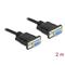 DELOCK 87785 2m RS-232 D-Sub 9 anya - anya CTS/RTS auto soros kábel DL87785 small