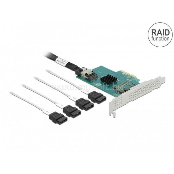 DELOCK 89051 4xSATA 6Gb/s RAID/HyperDuo low profile PCI Express kártya