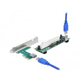 DELOCK 90065 1xPCI 32 Bit 60cm-es USB kábel csatlakozású PCI Express x1 Riser kártya DL90065 small